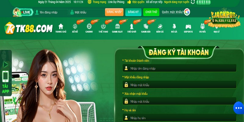 Đăng ký tài khoản nhà cái được tối ưu với 4 bước đơn giản